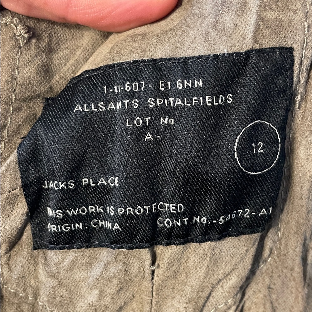 Allsaints Leather Snap Button Shacket - image 3